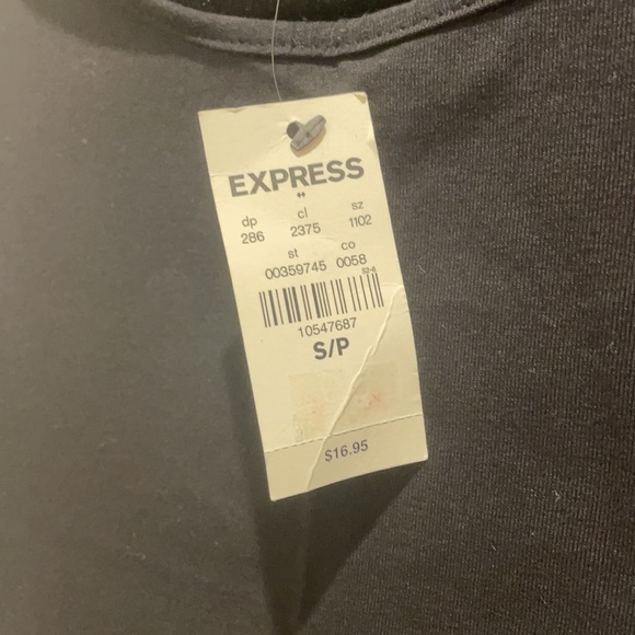 NWT Express Black Crop Top - Picture 3 of 4